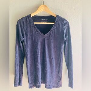 Velvet by Graham & Spencer Deep Blue Top